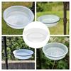 Durable PP Bird Feeding Dish White Dish Shape Bird Tray Platform Hanging Bird Bath Garden