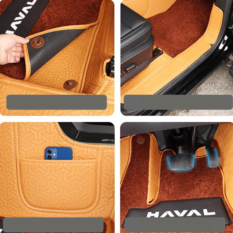 For Great Wall HAVAL H7 2024 2025 2026+ Accessories Specialized Floor Mats Car Mat Leather Waterproof Foot Mat Full Covers