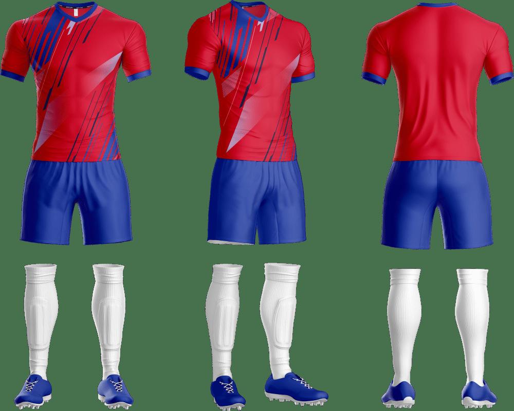 

New Football Suit Men Adults Short-sleeved Team Jerseys Sports Uniforms Village Super Competition Training Clothes 3XS красный