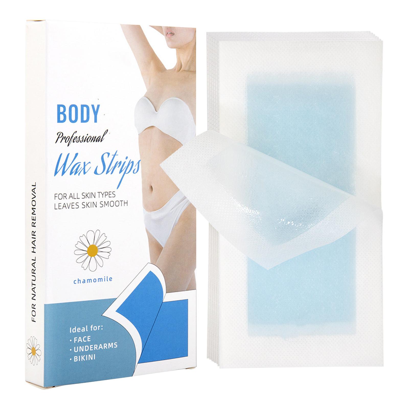

Восковые полоски для подмышек для удаления волос, восковые полоски для лица, бикини, бразильские восковые полоски для удаления волос на теле, набор бразильского воска для женщин One Size синий