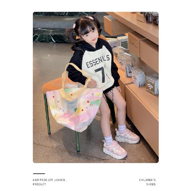 Children's Shoes New Spring and Autumn Breathable Girls' Flower Bread Shoes Small Bow Fashion Student Style Kids Shoes