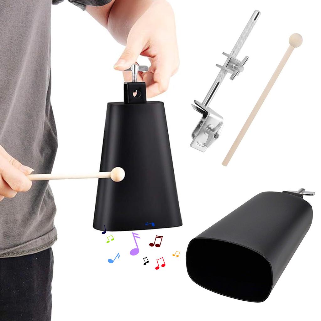 Kuhglockenklemme Kuhglockenhalterung mit Trommelstock zur Einstellung Kuhglockenhalter Percussion Kuhglockenhalterung Kuhglocke mit Klemme