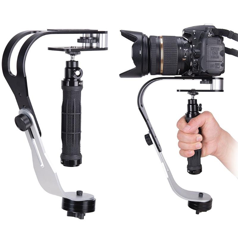 Aluminum Alloy Handle Grip Stabilizer Holder Stand Handheld Tripod For DSLR Camera Video Gimbal Smartphone Holder