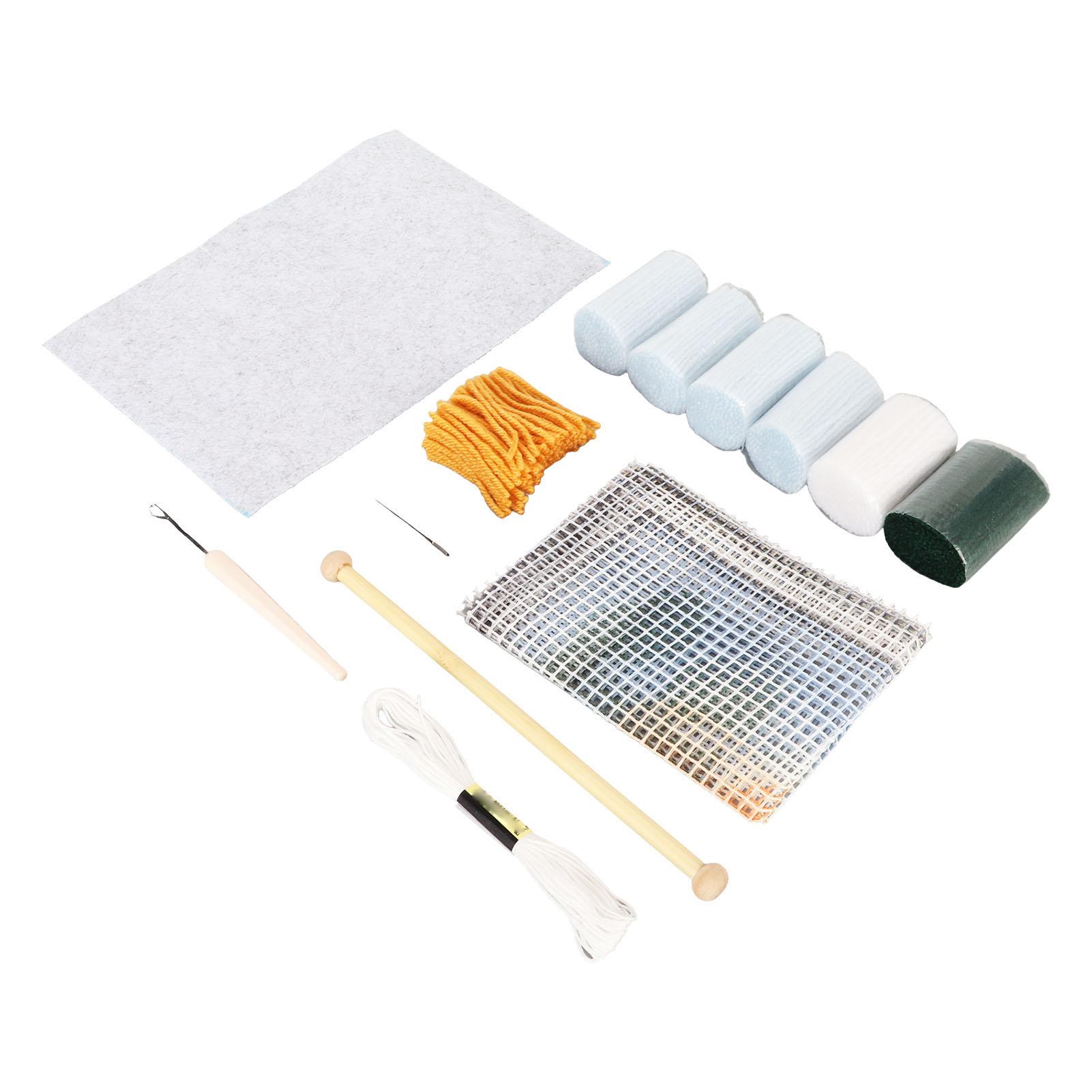 

Latch Hook Rug Kit DIY Latch Hook Craft Kits for Kids Adults Bedroom Home Decoration Gift