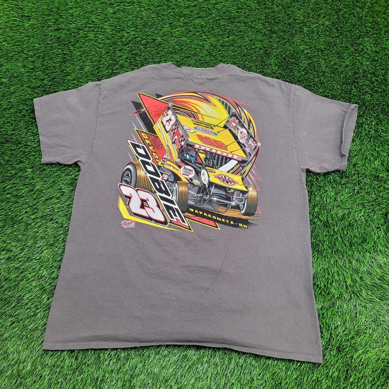 

Vintage Devon-Dobie Ferris Racing Shirt XL 23x29 Faded Car M