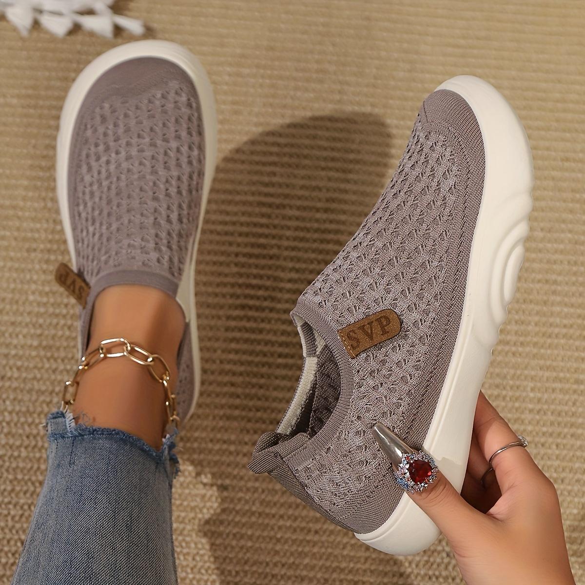 

Женские однотонные повседневные кроссовки, слипоны с круглым носком, дышащие нескользящие туфли, классические женские туфли на плоской подошве из ПВХ и тканевой стелькой Size 37 хаки