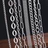 No Fade 1M Stainless Steel Cuban Keel Figaro Chain for Needlework DIY Chunky Necklace Bracelet Jewelry Making Materials Supplies