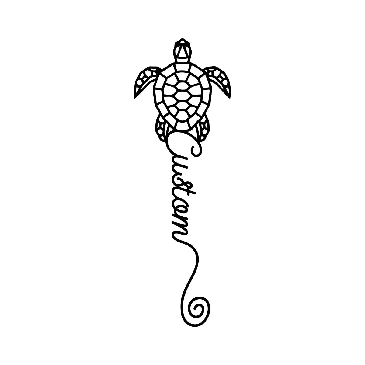 Metal Wall Art, Turtle Wall Decor, Unique Home Decor, Creative Gift
