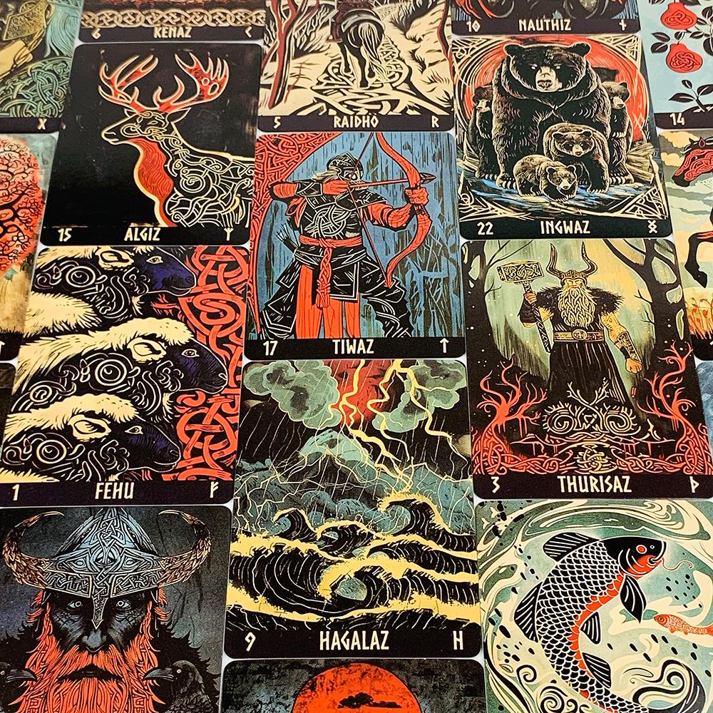 10,2*7,5CM Orakel Deck A 24 Karten Deck Mystische Kunstwerke, Langlebig & Tragbar, Perfekt Für Spirituelle Führung & Sammler