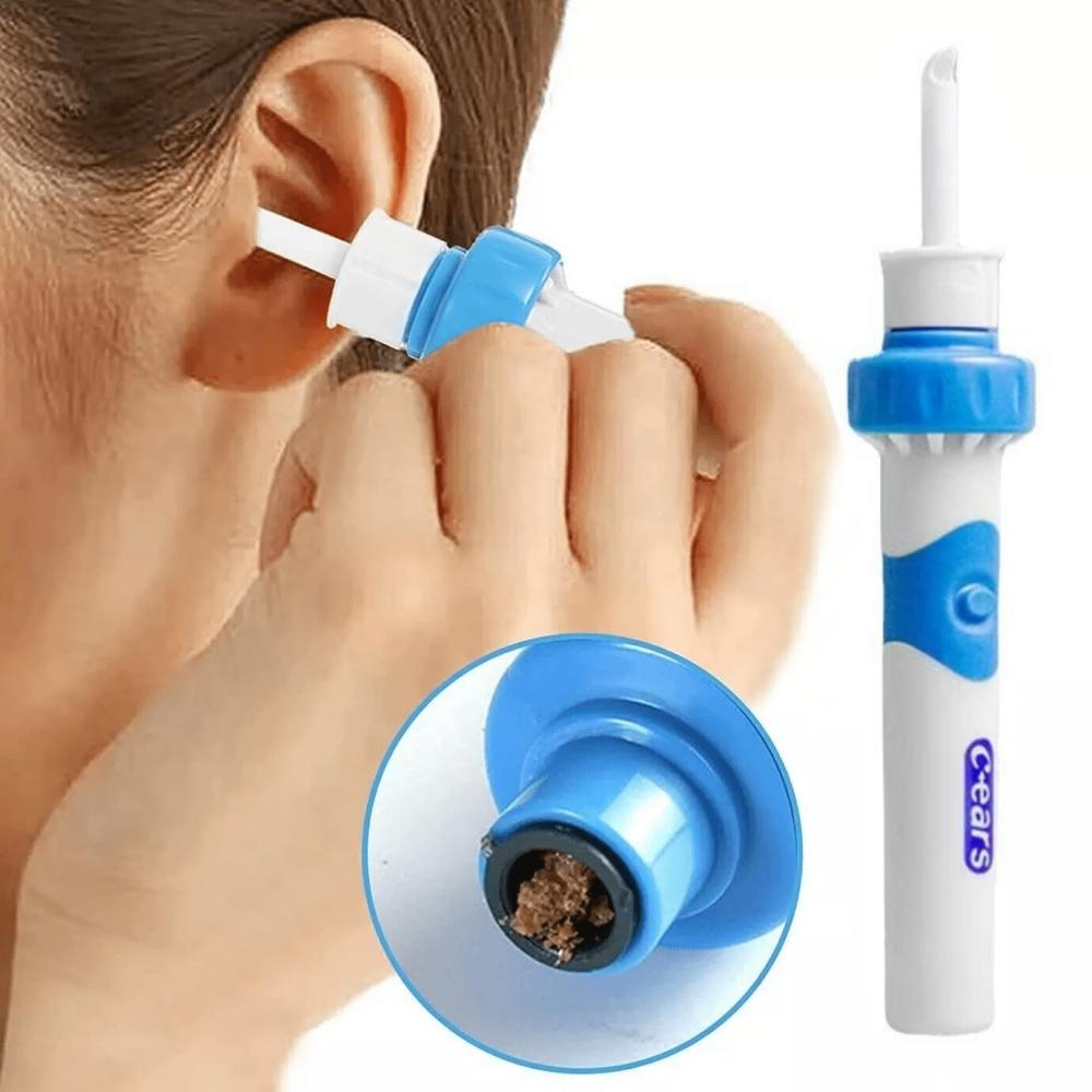 1 Set Safe Vibration Painless Vacuum Electric Cordless Ear Wax Pick Cleaner Remover Spiral Ear-Cleaning Device Dig Wax Earpick