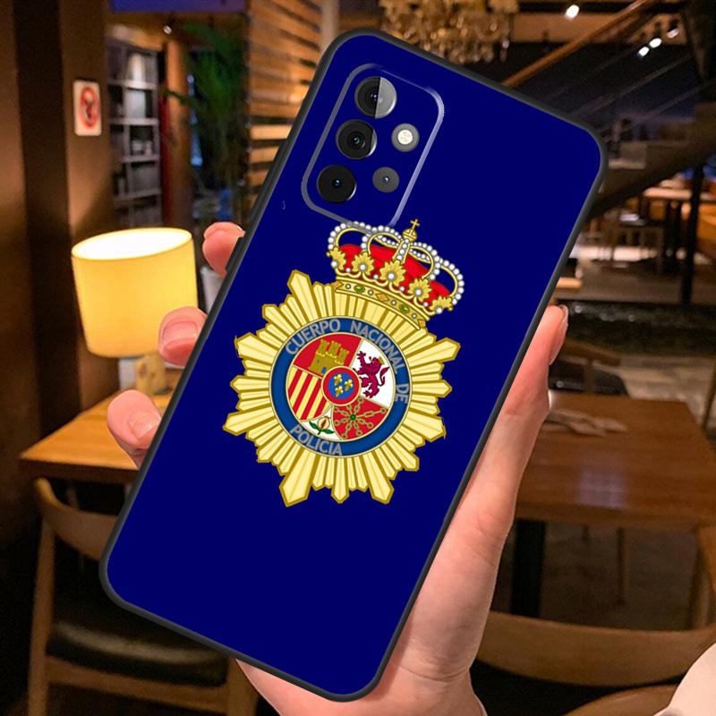 Spain National Police Logo Case For Samsung Galaxy A52 A12 A22 A32 A42 A51 A71 A13 A23 A33 A53 A14 A54 A34 Phone Cover