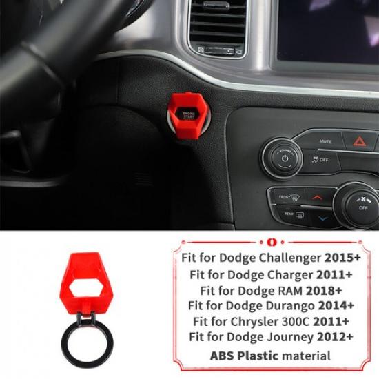 Red Central Console Interior Exterior Decor Set Cover Trim for Dodge Charger 15+