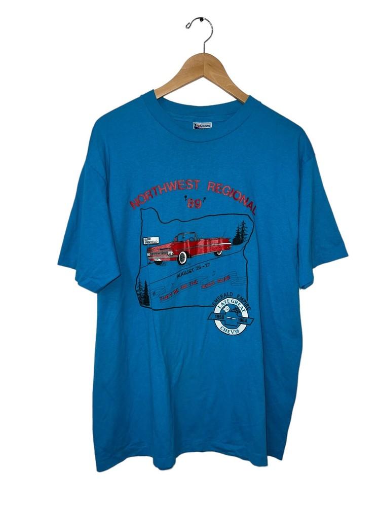 

Vintage 80s Eugene Springfield Northwest Classic Car Shirt Single Stitch XL Unisex T-Shirt XXXL