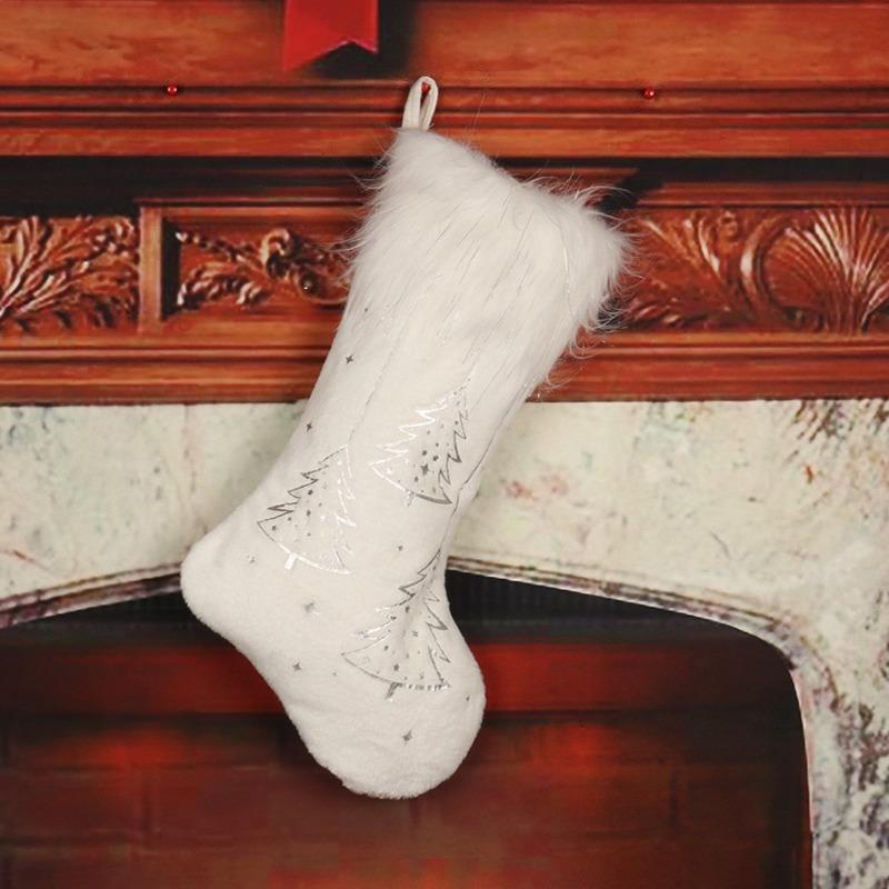 Christmas socks Christmas stockings bronzing stockings gift bag Christmas decorative stockings Christmas gift candy bag