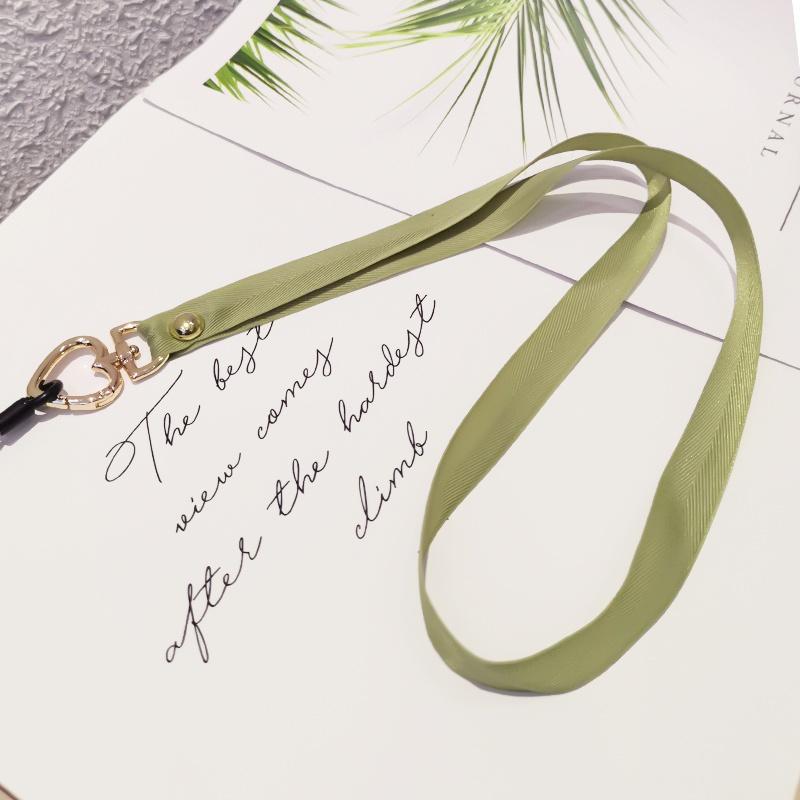 2 Stück Pfirsichherz-Schnalle Handy-Lanyard Lang Abnehmbare Schnalle Gurtband Seil Schlüssel Arbeitsausweis Kartenhülle Lanyard