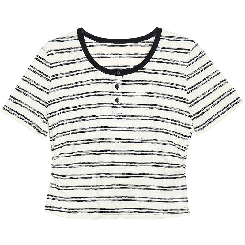 Betu Women s Striped Short Sleeve T-Shirt M