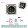 Heavy Duty 3-Pin US Standard Male/Female Connector Plug Receptacle MS3106A16S-10S+MS3102A16S-10P