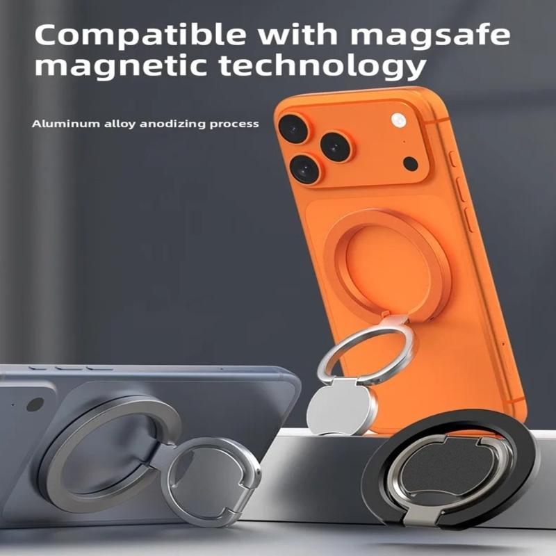 Finger Grip Stand Double Side Magnetic Holder Phone Mount Cellphone Kickstand Foldable Bracket for Phone 17 16 15