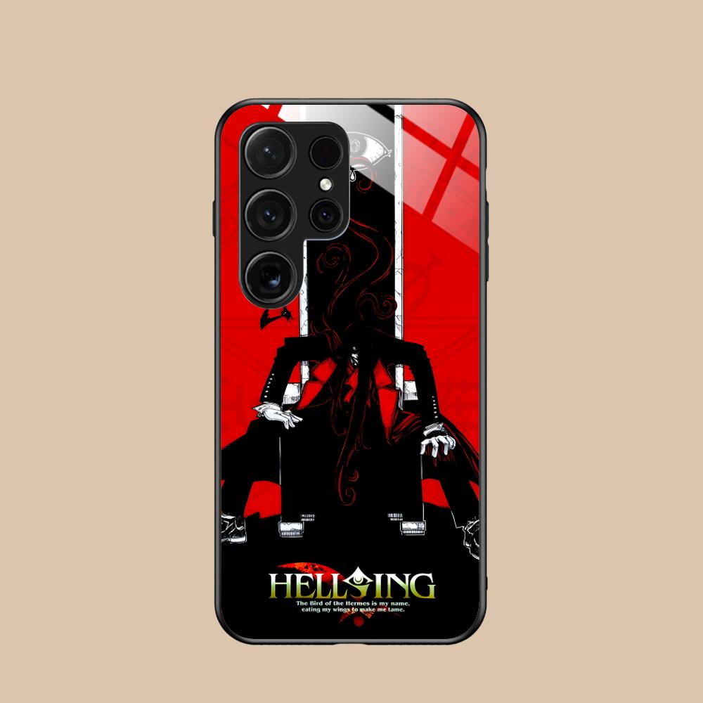 Anime Alucard Hellsing Phone Case for Samsung Galaxy S25 S24 S23 S22 S21 S20 Note20 Plus FE Ultra Glass Colorful Cover Pretty