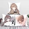 Hhololive Animation Nanashi Mumei Pillow Case Fashion Square Pillowcase Bedroom Sofa Room Ins Decoration Leisure