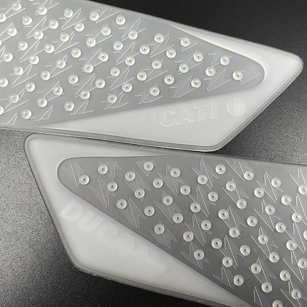 Motocyklová průhledná plynová nádrž boční trakční chránič kolene protiskluzová podložka pro Ducati 848 1098 1198