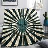 1Pc Skull Print Flannel Blanket, High quality Comfortable for All Seasons, Home Decor, Warmth and Comfort, Perfect for Christmas Gifts W52