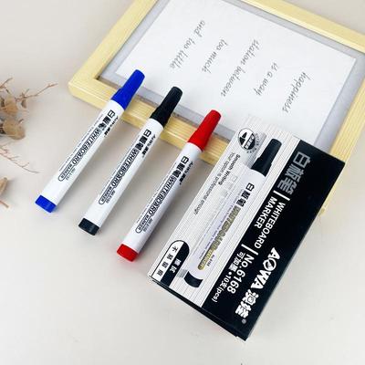 Löschbarer nachfüllbarer Whiteboard-Marker, dicke Spitze, große Kapazität für Büro & Lehrer, Rot/Schwarz