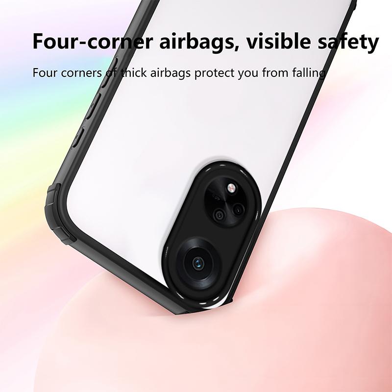 For Oppo K12X K13X New Clear Armor Bumper Shockproof Phone Case For OPPO F27 F23 F21 Pro Transparent Silicone Hard Cover Capa