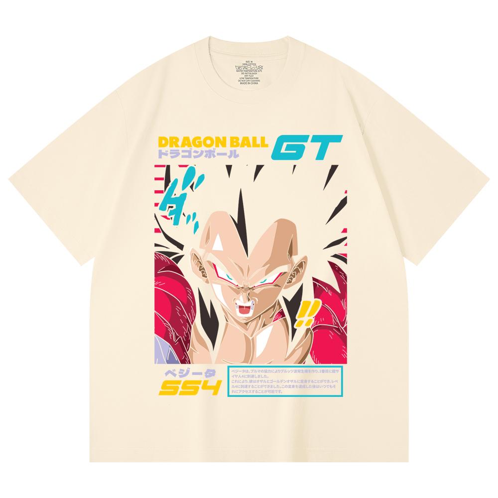 230 Gsm 100% Cotton Dragon Ball V2 Goku Print Unisex Heavy Cotton T Shirt