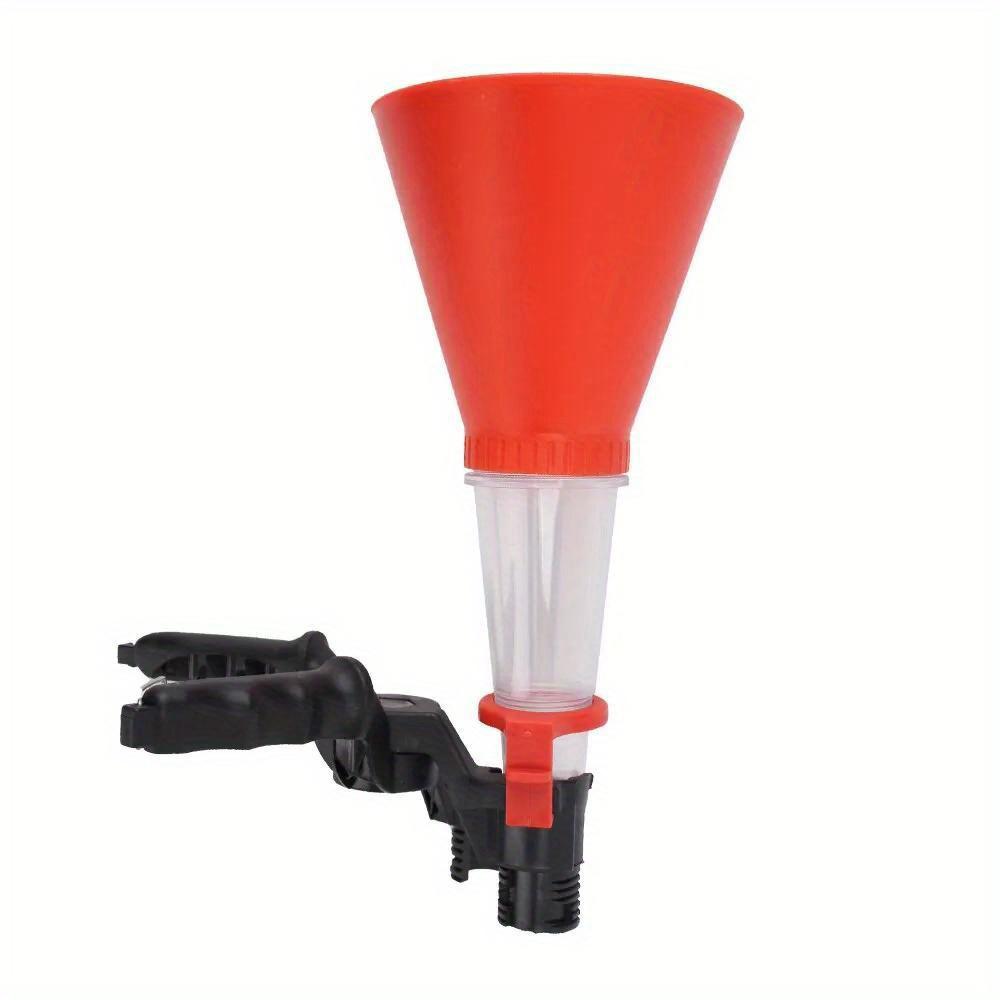 

Универсальная воронка для заправки бензинового масла для автомобиля и мотоцикла, регулируемая ширина, зажим для заправки моторного масла, автомото аксессуары красный