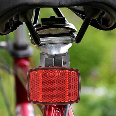Front Rear Bike Bicycle Reflector Set Red White Mounting Bracket Bike Safety Caution Reflector Disc Bicycle Accessories