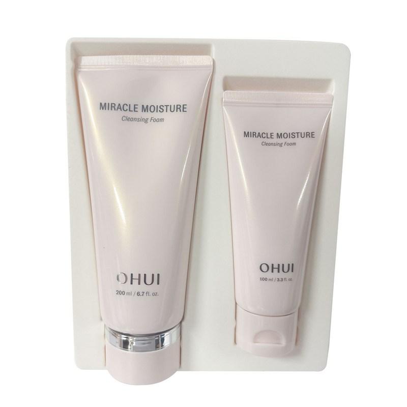 OHUI Miracle Moisture Cleansing Foam Set (200ml+100ml), 300g, 1 set