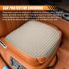 Car Front Seat Cover, Breathable Linen Automotive Seats Cushion, Anti-Slip Vehicle Seat Pad With Storage Pocket, Universal Auto Seats Protection Mat
