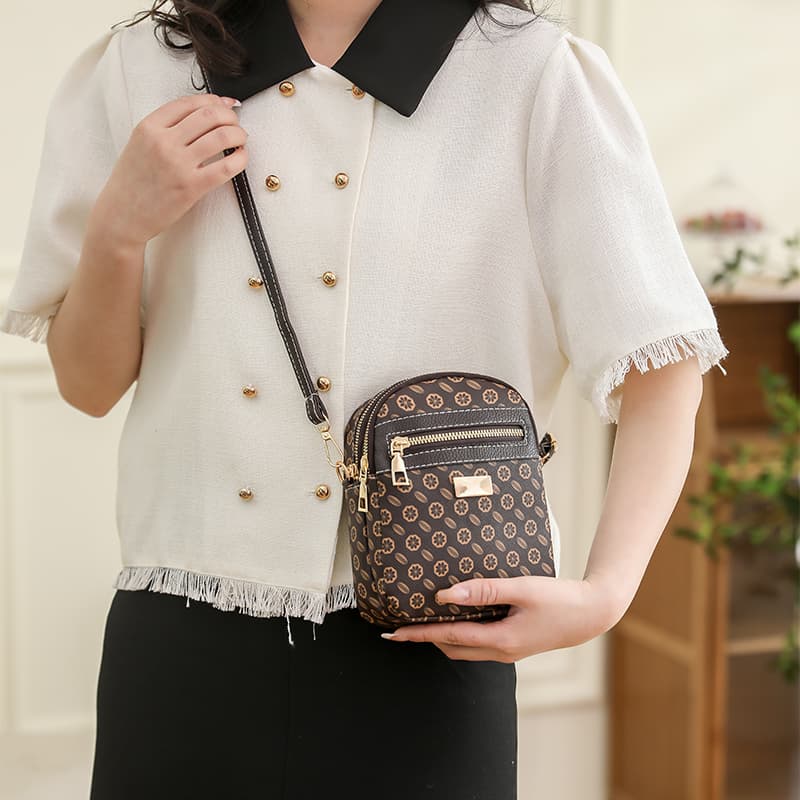 Crossbody bag Mobile phone bag Mini women's printed shoulder bag