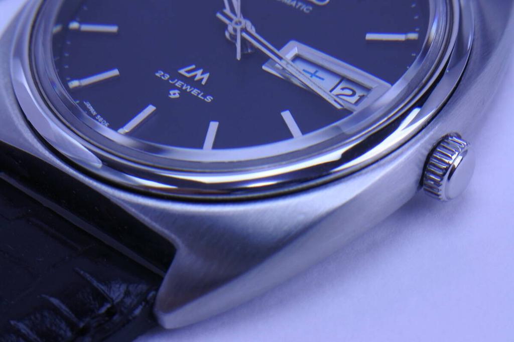 A masterpiece of Japanese 1971 SEIKO Lord Matic Black Dial 23 Jewels Automatic Watch Excellent Condition craftsmanship 5606-7140 Men's