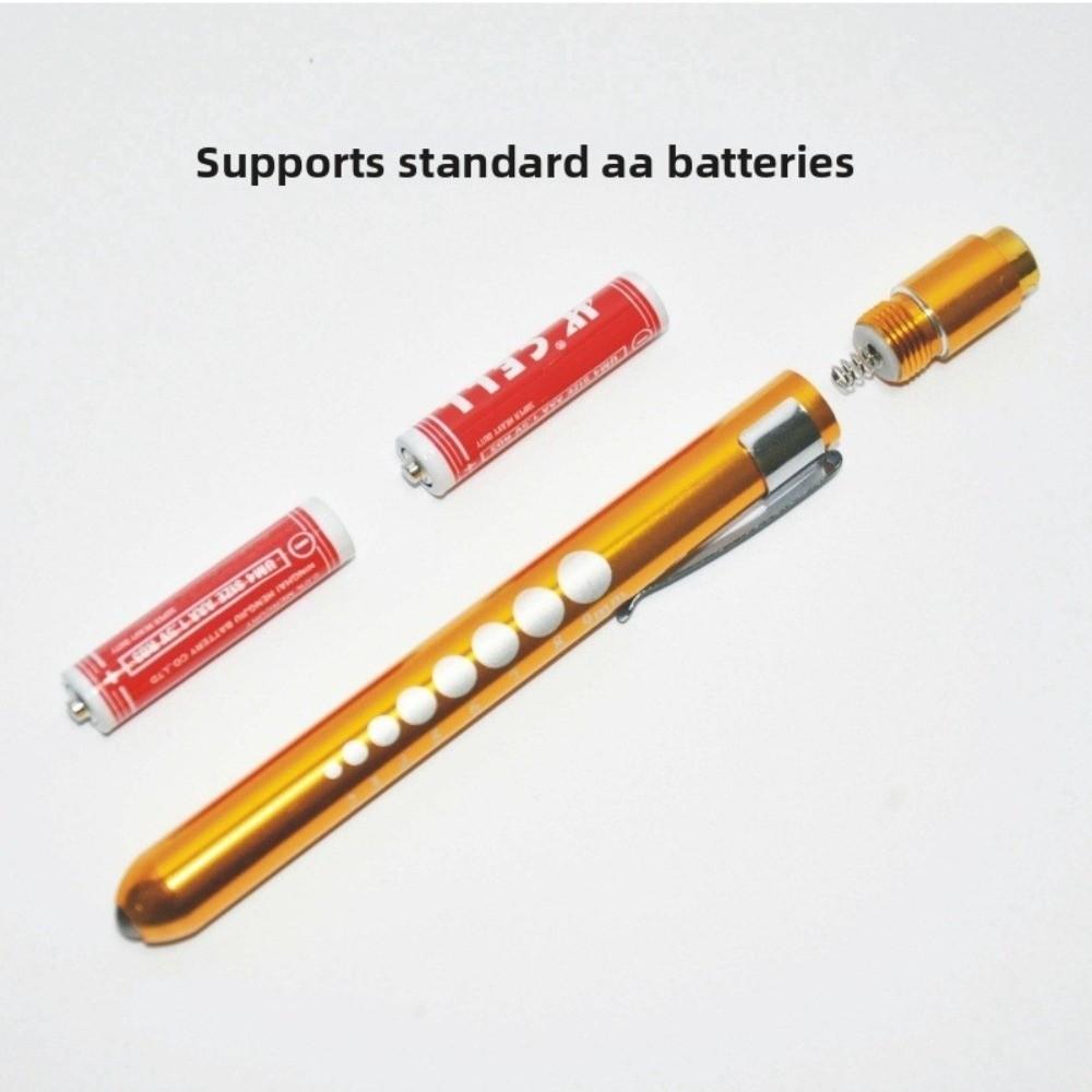 Portable Aluminum Alloy Pen Style Flashlight White Light Small Size LED Pen Light Pupil Pen Small Flashlight Dental Examination
