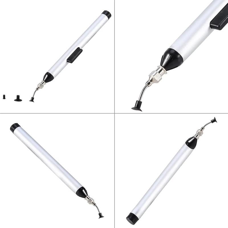 ערכת עט יניקה ואקום ידנית 3 פיות כלי להסרת שבב SMD IC מחלץ לתיקון PCB טלפון מחליף פינצטה