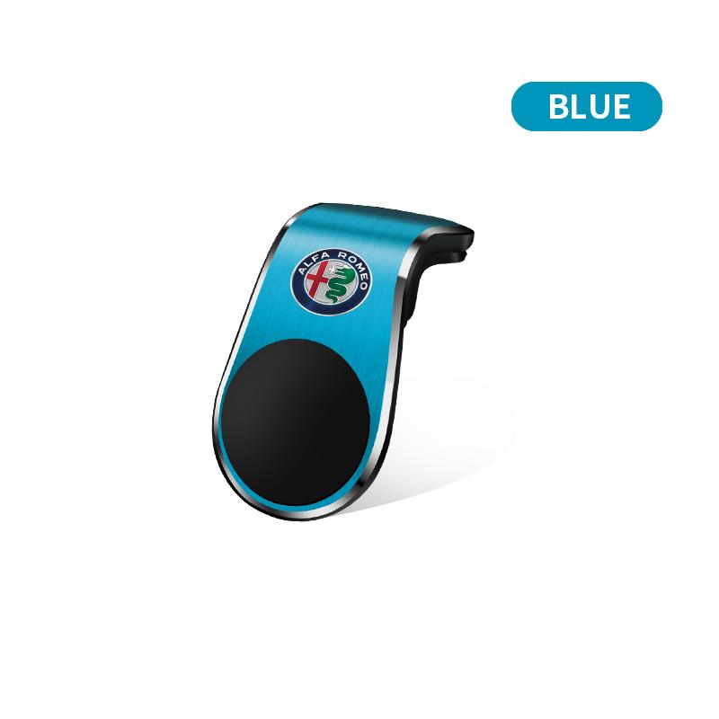 Car Magnetic L-shaped Car Dedicated GPS Phone Holder Emblem For Alfa Romeo 147 159 156 Giulietta Giulia Mito Spider Alpha Nheadrest
