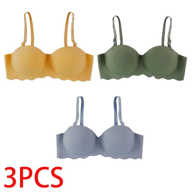 Women Breathable Bra Summer Seamless Brassiere Female Lingerie Sexy Solid Color Push Up Bra Underwear Bralette