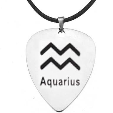 Guitar Pick Necklace Men's Zodiac Necklace Necklace Music Lovers