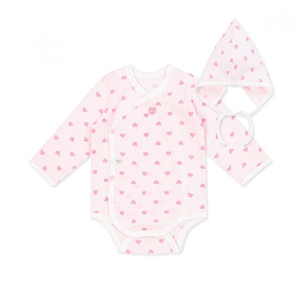 Organicmom Heart Baby Suit Mlsnbs06 Pink/free