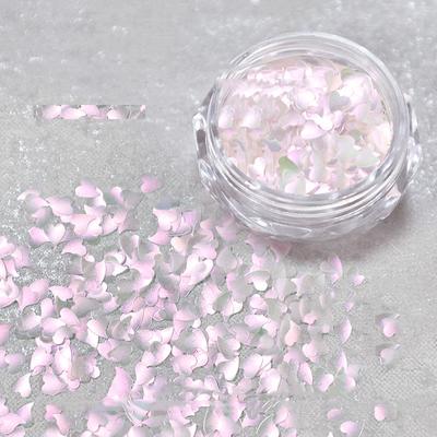 1 Doos Gemengde Vormen Sparkle Nagellak Glitters Pailletten Polish Fijn Flash Vlinder Ster 3D Decals Voor Nagellak Versieringen Roze
