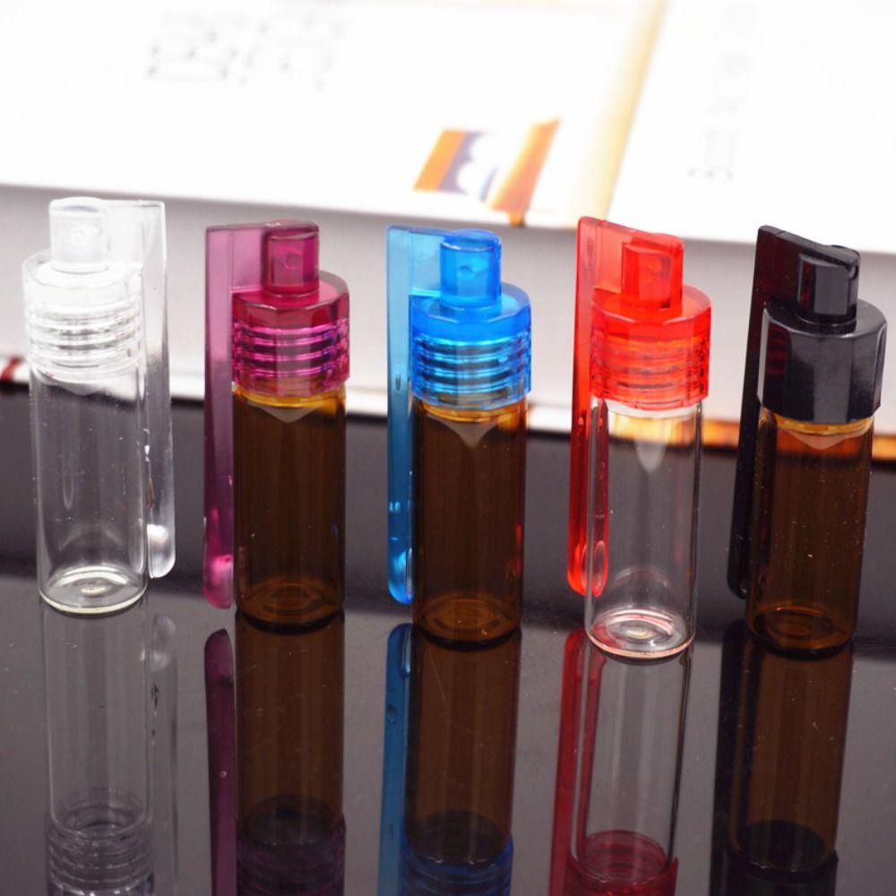 Portable Glass Bottles 31mm/15mm Snuff Snorter Bottle Pill Dispenser Pill Box Travel