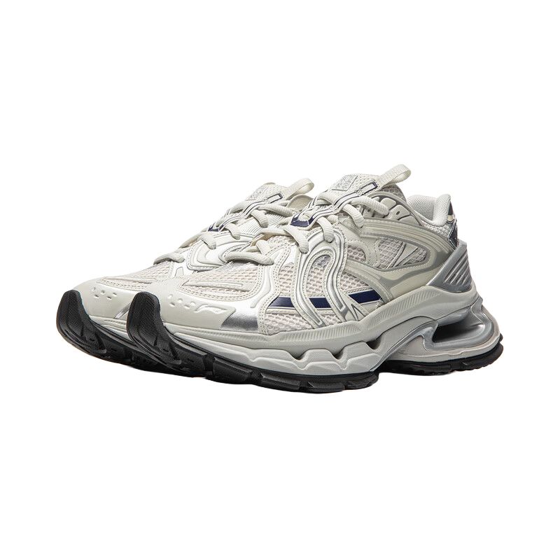 Li Ning Yijun Tendenza Stabile Sportivo Casual Versatile Scarpe Basse da Papà Sneaker da Uomo Off-White AZGW277-2