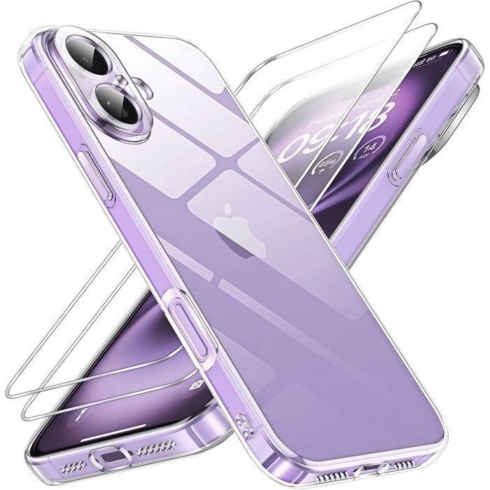 Coque de protection - BOOLING - pour iPhone 17 - Silicone Transparent - Anti-Rayures + 2 Verres