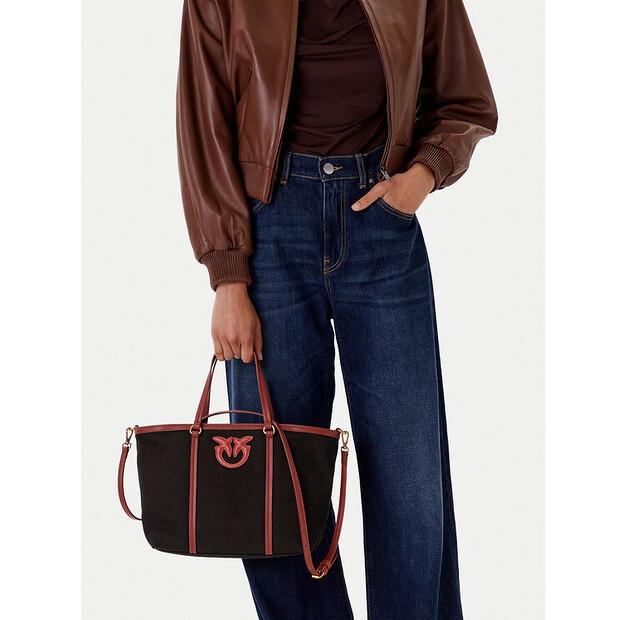 Bag PINKO Miranda Shopper Classic PE 25 PLTT 104714 A2G2 Black