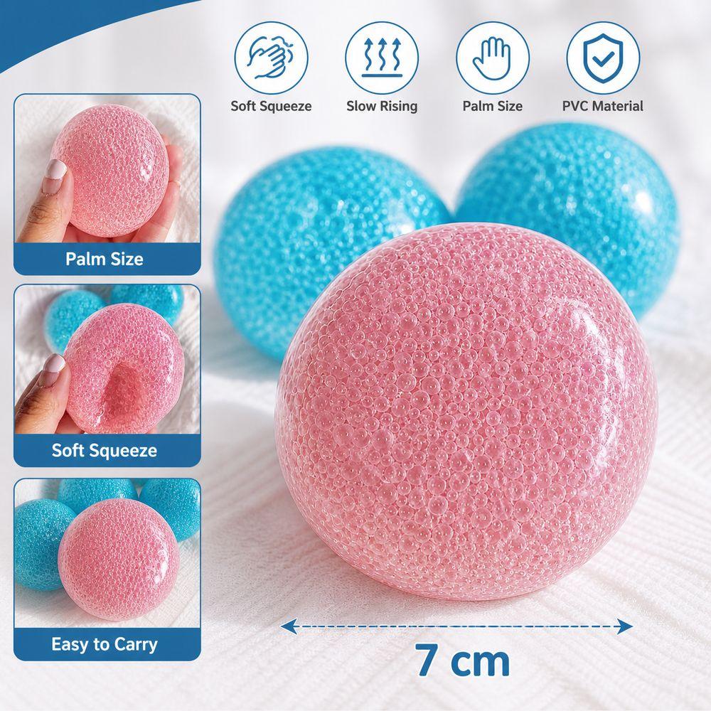 Anti-stress Stress Ball Toy Slow Rebound Mochi Squish Foam Toy Release Anxiety Toys Home Use