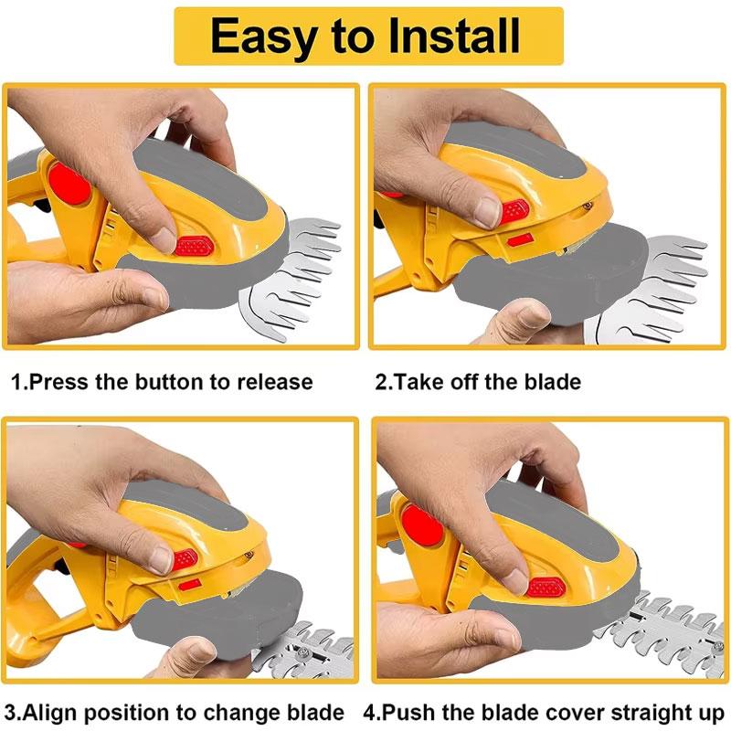 2-in-1 Gardening Tools Handheld Trimmer For Makita 18V BL1850 BL1840 BL1440 Li-ion Battery Gardening Hedge Trimmers