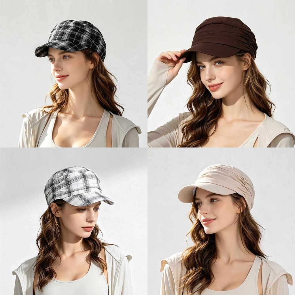 Cloud Hat Womens Sun Protection Cap With Adjustable Fit For Summer Outdoor Casual Wear