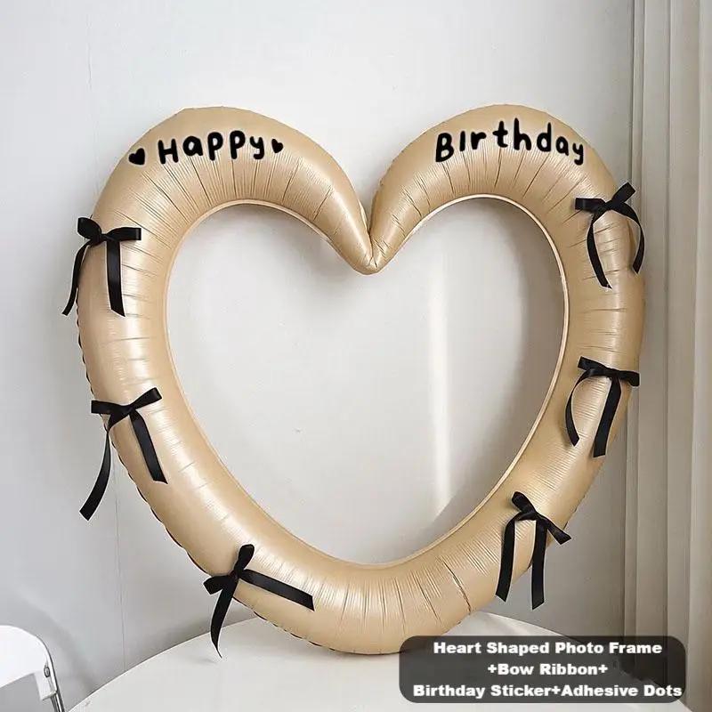 Hollow Out Love Heart Balloon Birthday Party Decoration Photo Props Love Ballons Baby Shower Wedding Party Gifts Party Balloon